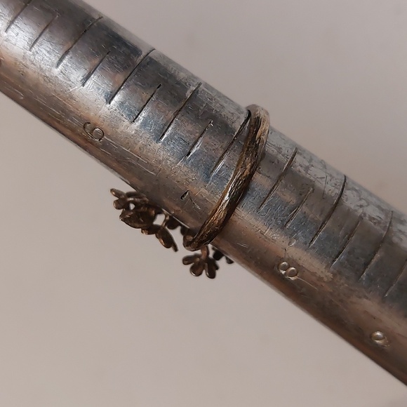 925 Sterling Silver Flower Bouquet Bypass Ring Size 7 Vintage Rare Cottage Core - Picture 6 of 7